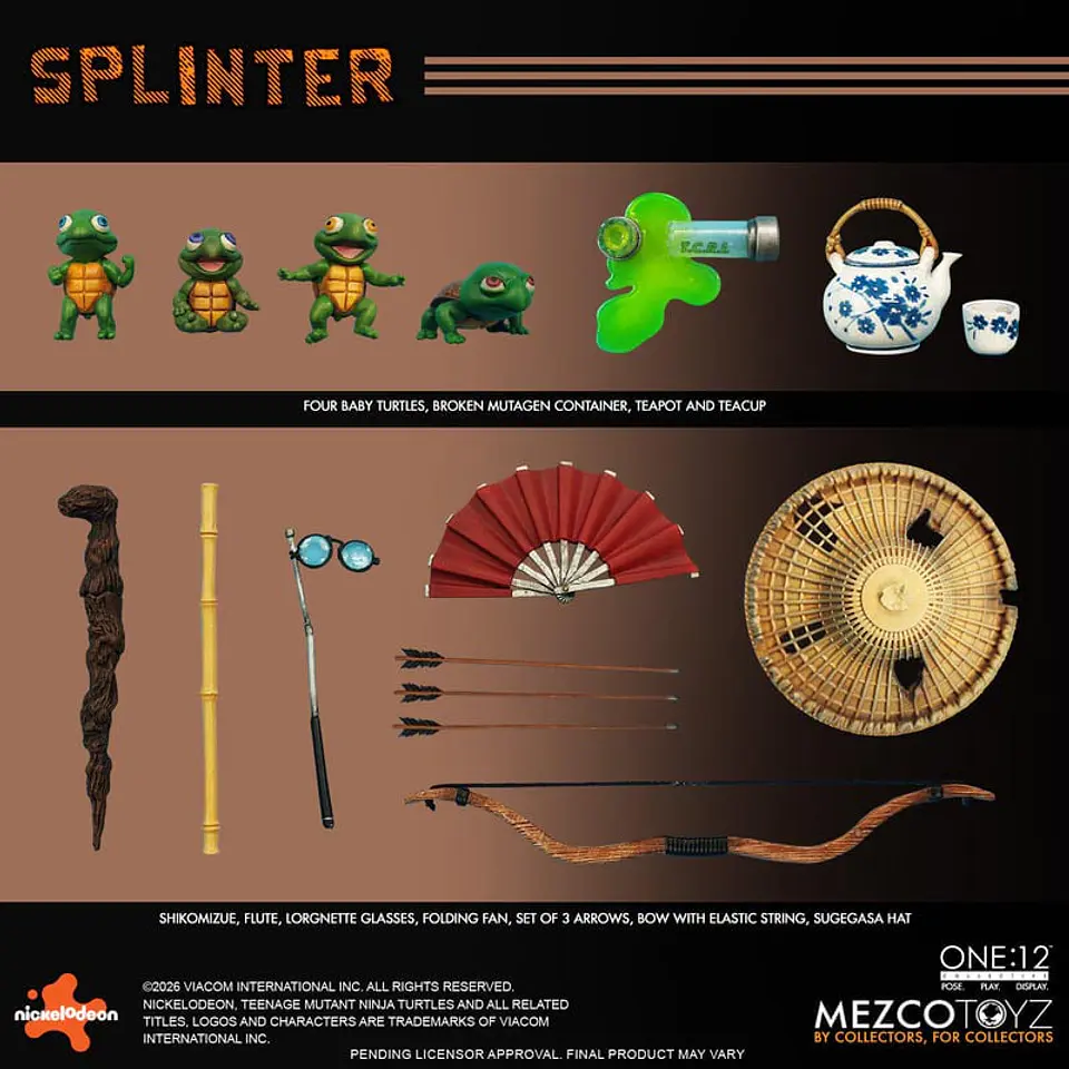 [PREVENTA] SPLINTER - TMNT - ONE:12 12