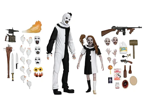 [PREVENTA] ULTIMATE ART THE CLOWN AND LITTLE PALE GIRL 2-PACK - TERRIFIER 2