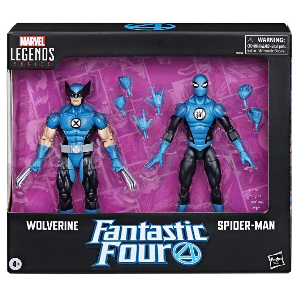 WOLVERINE AND SPIDER-MAN 2-PACK - FANTASTIC FOUR - MARVEL LEGENDS 3