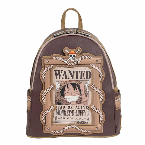 WANTED DEAD OR ALIVE MONKEY D. LUFFY - ONE PIECE - MINI-BACKPACK