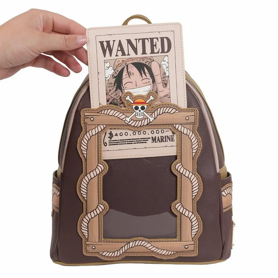 WANTED DEAD OR ALIVE MONKEY D. LUFFY - ONE PIECE - MINI-BACKPACK 4