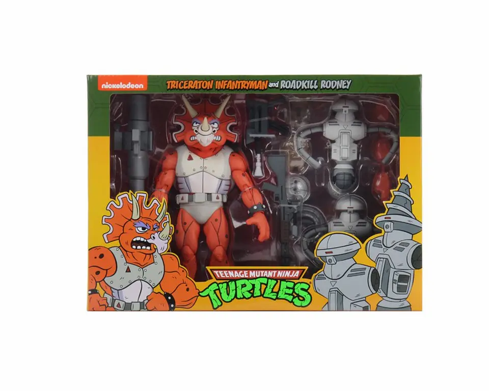 TRICERATON INFANTRYMAN & ROADKILL RODNEY 3-PACK - CARTOON VERSION TMNT  9