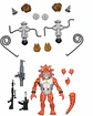 TRICERATON INFANTRYMAN & ROADKILL RODNEY 3-PACK - CARTOON VERSION TMNT  - Miniatura 1