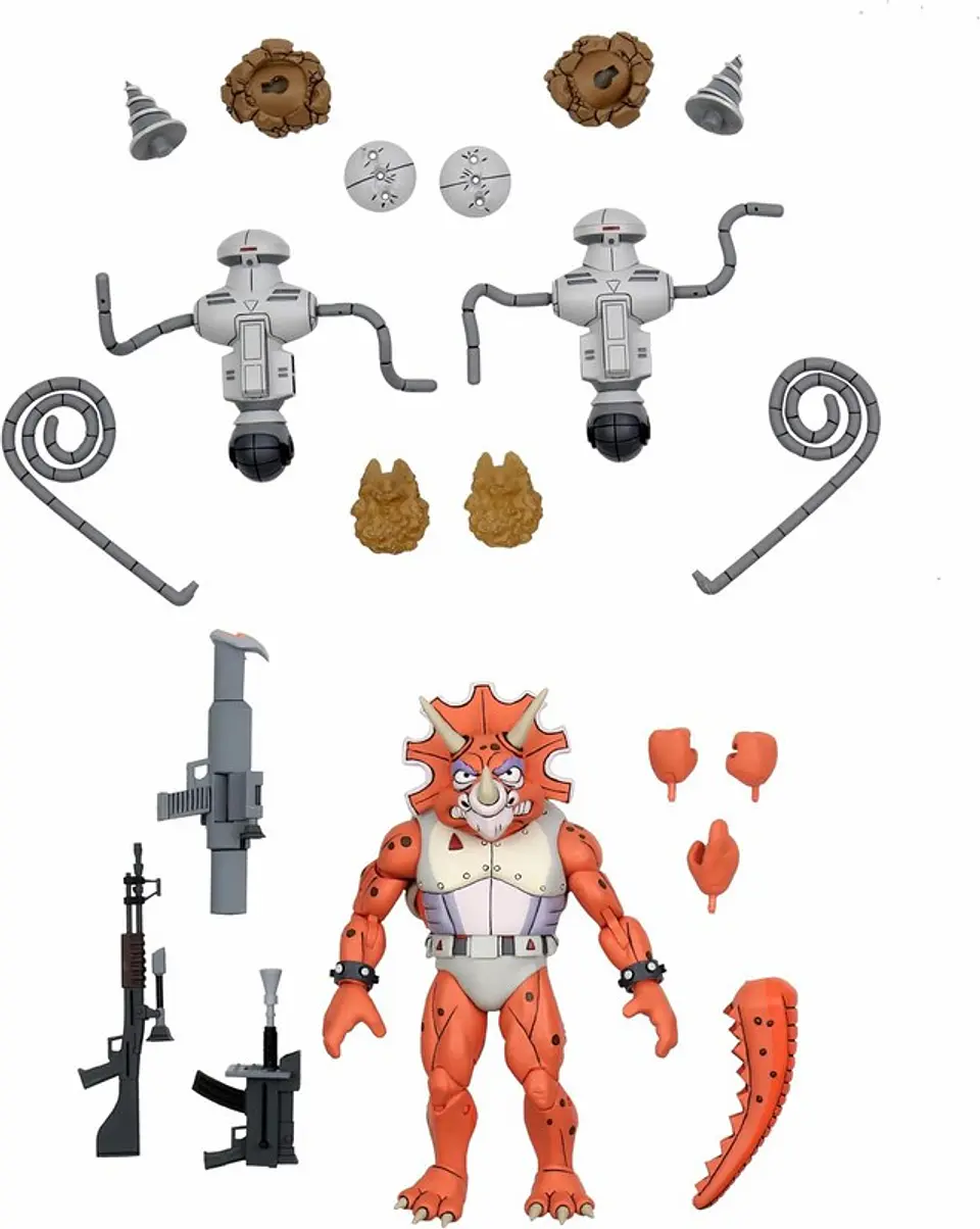 TRICERATON INFANTRYMAN & ROADKILL RODNEY 3-PACK - CARTOON VERSION TMNT  1