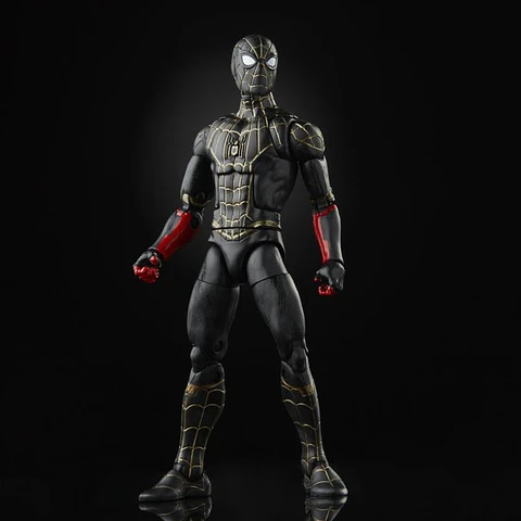 BLACK & GOLD SUIT SPIDER-MAN - WAVE SPIDERMAN (ARMADILLO BAF) - MARVEL LEGENDS