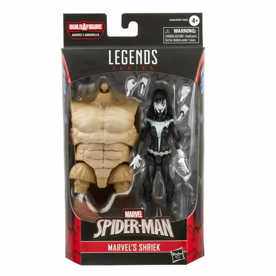 SHRIEK - WAVE SPIDERMAN (ARMADILLO BAF) - MARVEL LEGENDS 3