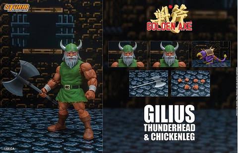 GILIUS THUNDERHEAD AND CHICKEN LEG - GOLDEN AXE - 1:12