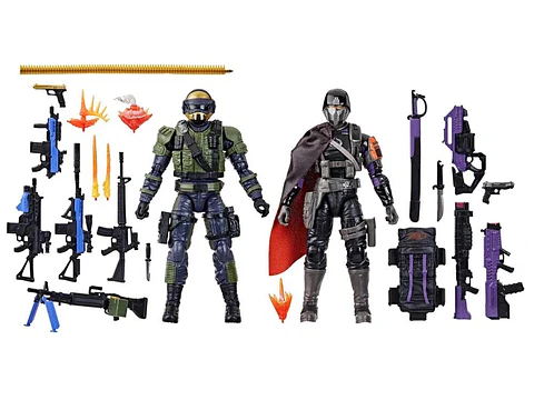 STEEL CORPS COMMANDER VS TWILIGHT GUARD - GI JOE - CLASSIFIED SERIES 