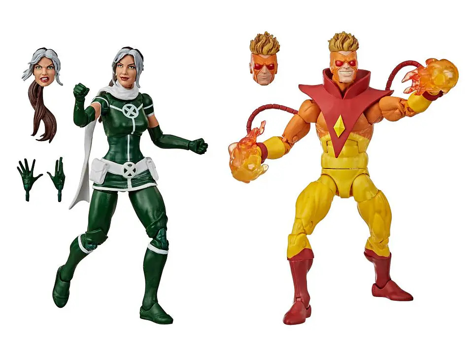 ROGUE & PYRO TWO-PACK - 20TH ANNIVERSARY - MARVEL LEGENDS 1