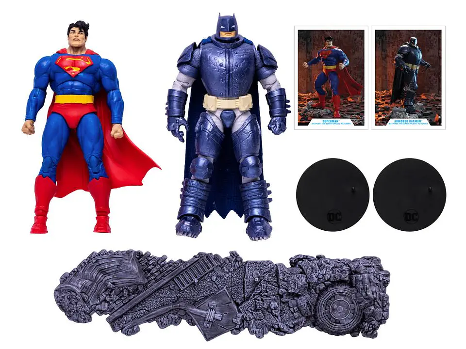 SUPERMAN VS ARMORED BATMAN MULTIPACK - DARK KNIGHT RETURNS -DC MULTIVERSE 1