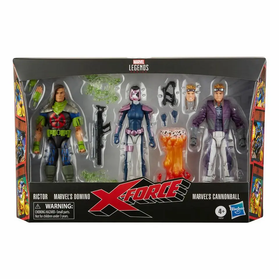 [PREVENTA] DOMINO, RICTOR, AND CANNONBALL 3-PACK - MARVEL LEGENDS 2