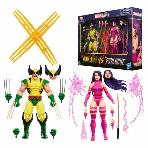 [PREVENTA] WOLVERINE VS PSYLOCKE 2PACK - GAMEVERSE - MARVEL LEGENDS