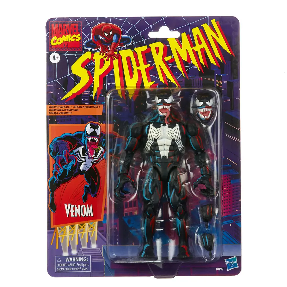 [PREVENTA] VENOM - SPIDER-MAN (RETRO CARDBACK) - MARVEL LEGENDS 6