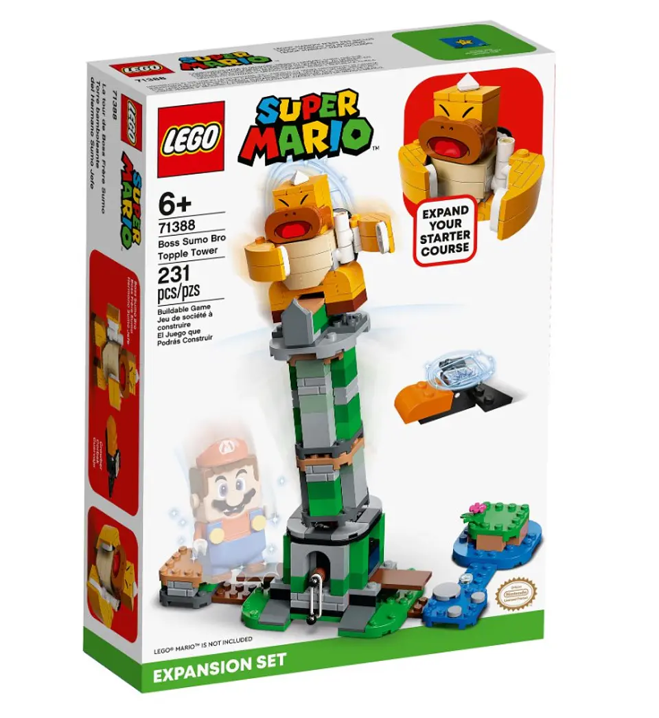 SUPER MARIO BOSS SUMO BRO TOPPLE TOWER EXPANSION SET - LEGO 71388 1