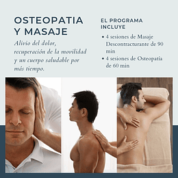 Pack Masaje y Osteopatia.