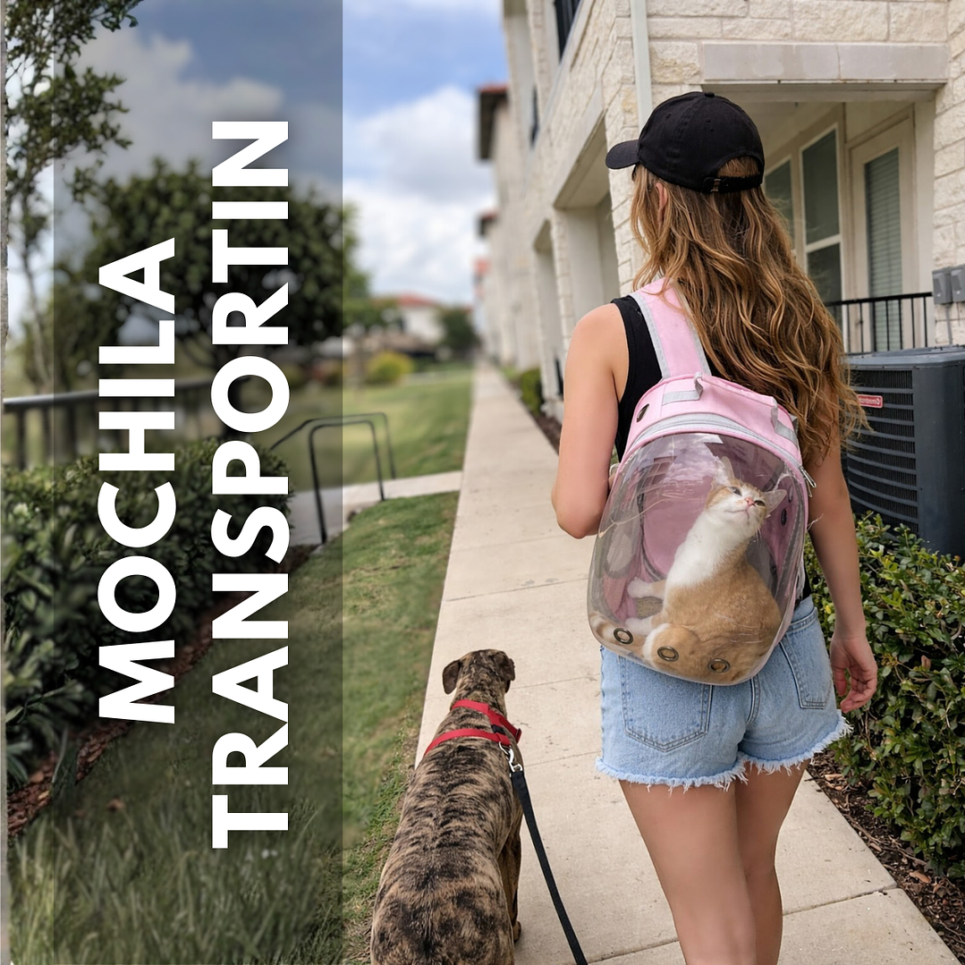 Mochila Transportadora Premium para Gatos 🐾🎒 1