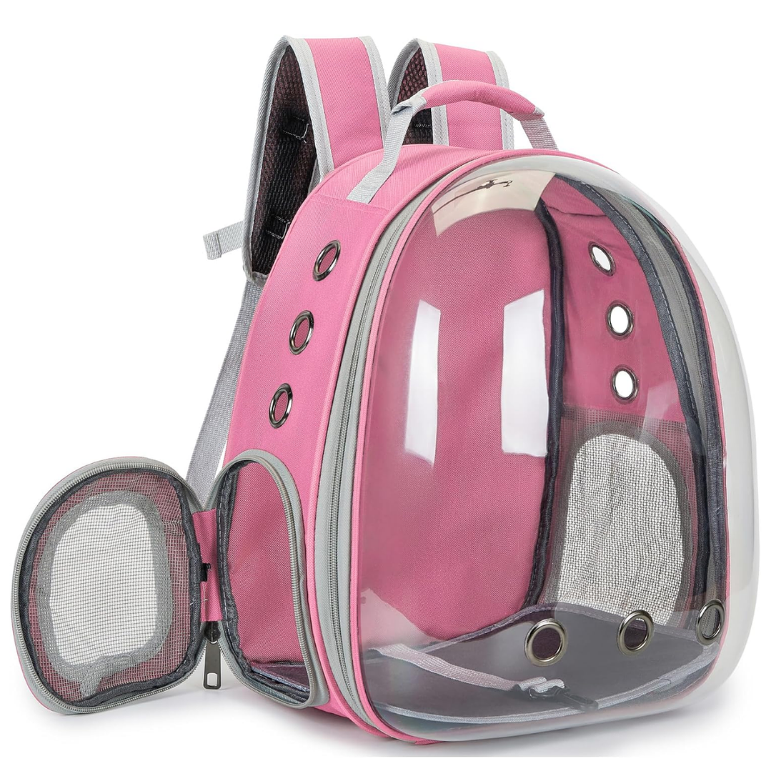 Mochila Transportadora Premium para Gatos 🐾🎒( Bolsillo de salida o entrada)  4