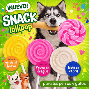 🍭🐾 Snack Lollipop para Perros y Gatos