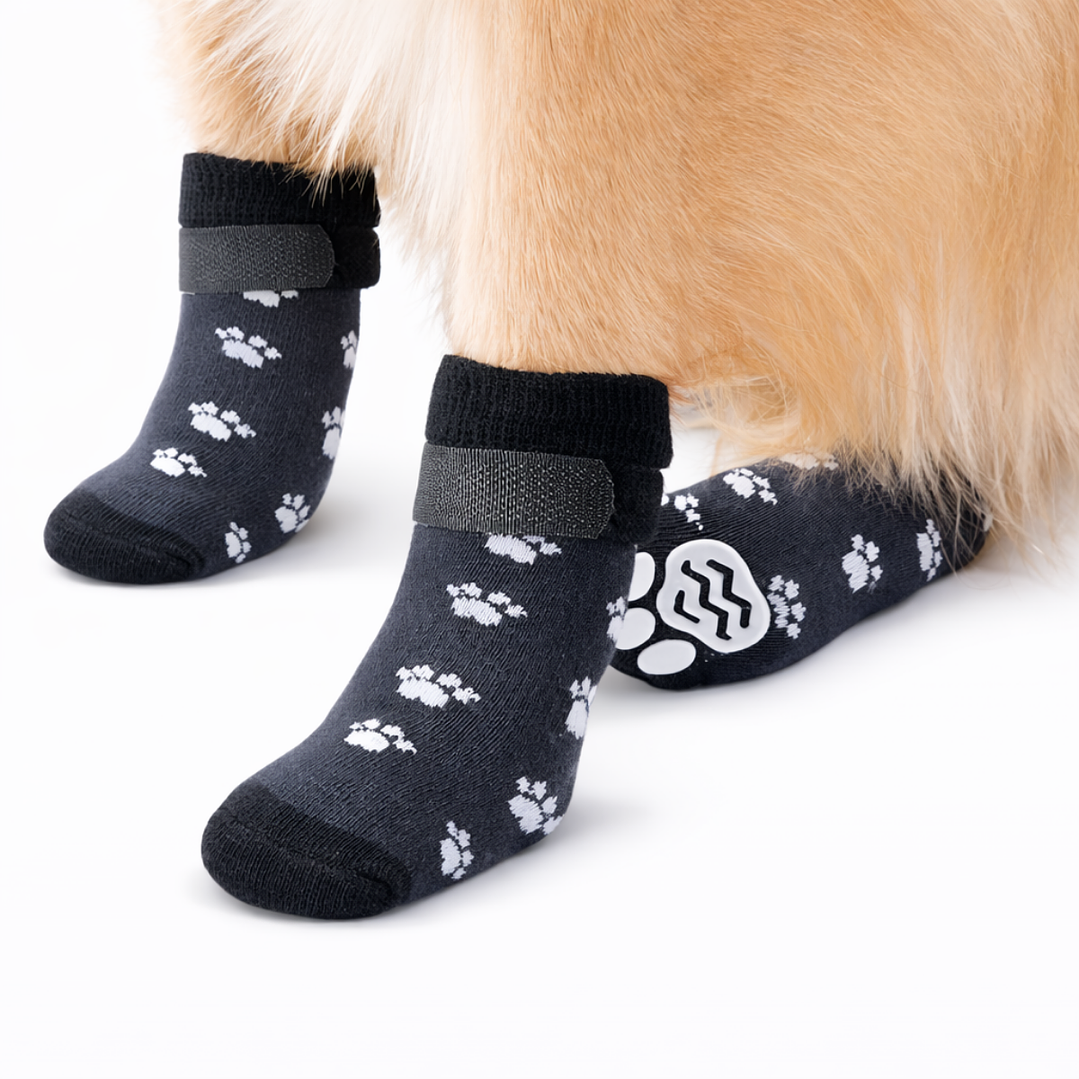 🐾 Medias Antideslizantes para Perro – Protección y Seguridad en Cada Paso 🐶🖤 1