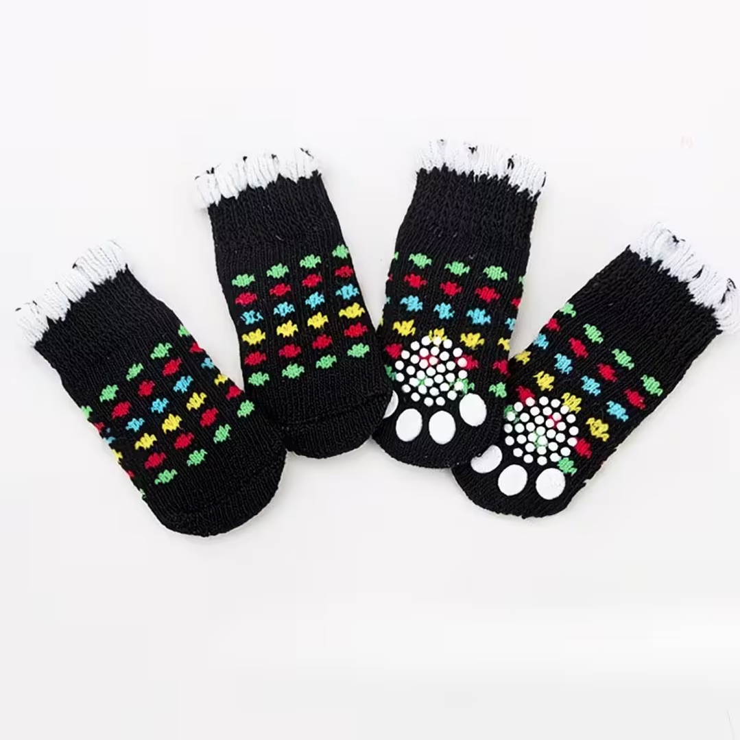 🐾 Medias Antideslizantes para Perro – Protección y Seguridad en Cada Paso 🐶🖤 4