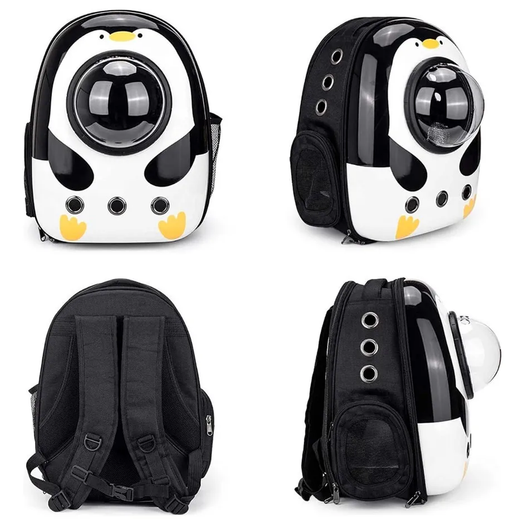 Mochila Transportadora para Mascotas – Diseño Pingüino 🐧✨ 2