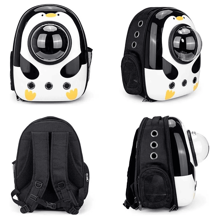 Mochila Transportadora para Mascotas – Diseño Pingüino 🐧✨ 2