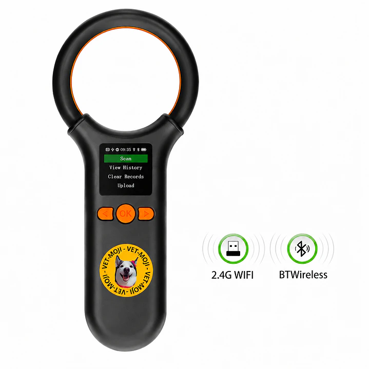 Lector Inteligente de Microchips RFID para Mascotas | WiFi + Bluetooth 1