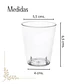 Vaso Shot Plástico Acrílico 90 ML (50 Unidades) - Miniatura 2