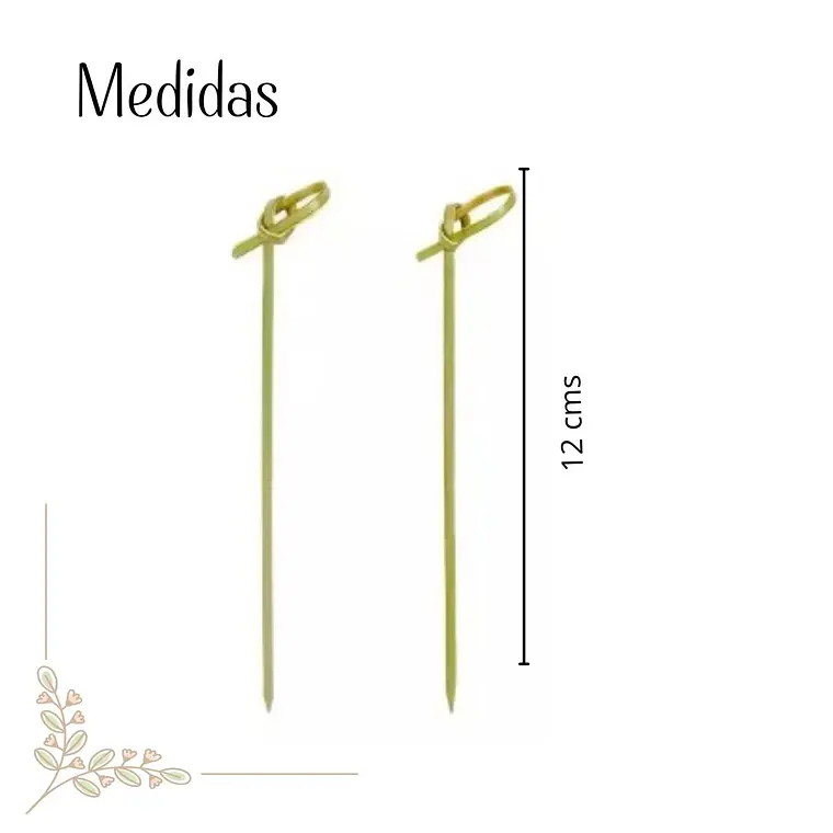 Caja Brocheta | Pincho Bambú Nudo 12 cm (5000 Unidades) 2