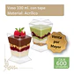 Caja Pote Vaso Acrílico Plástico Con Tapa 100 Ml (600 Unidades) - Miniatura 1