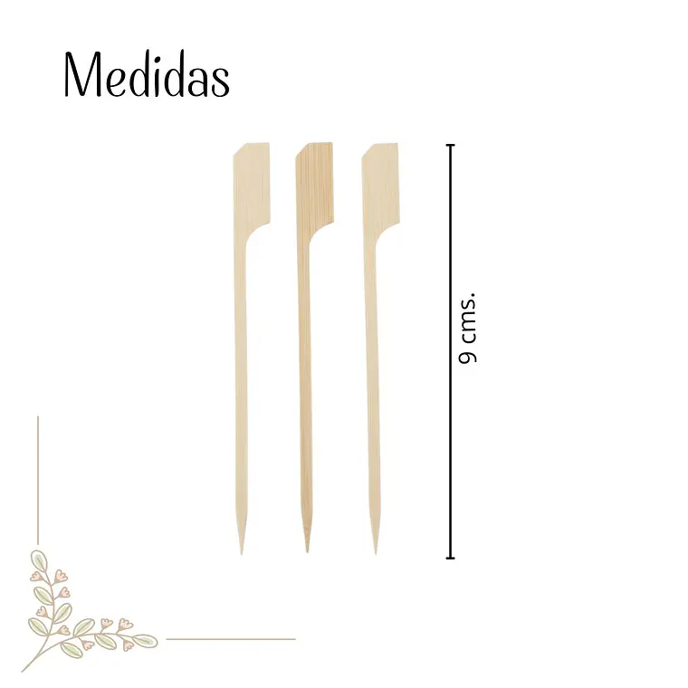 Caja Brocheta | Pincho Banderita Bambú 9 (5000 Unidades) 2