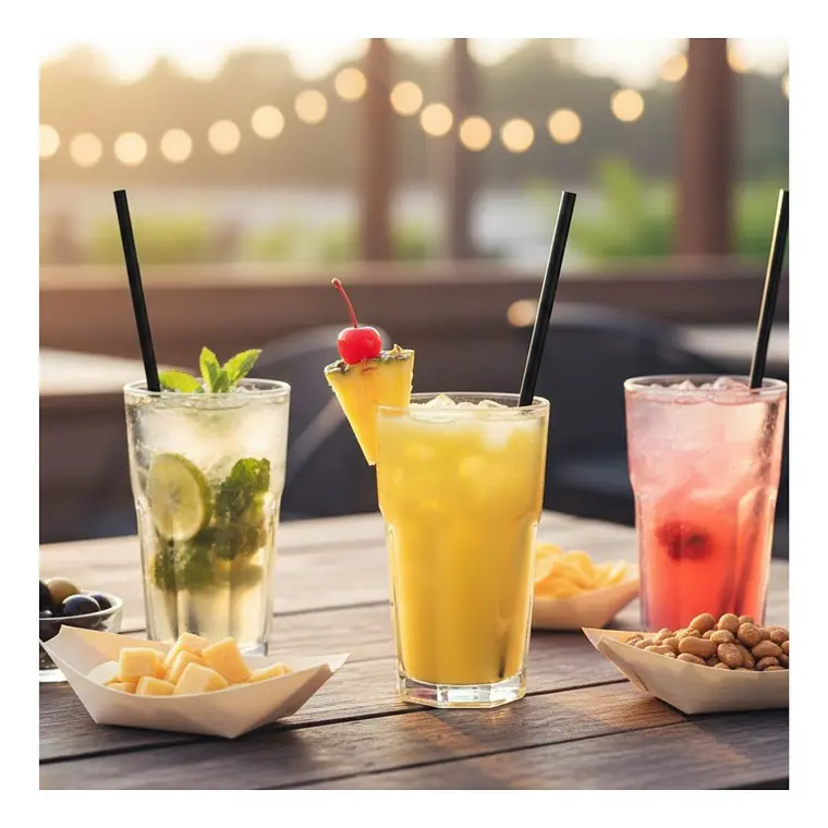 Caja Bombillas De Papel Negra (2500 unidades) 6