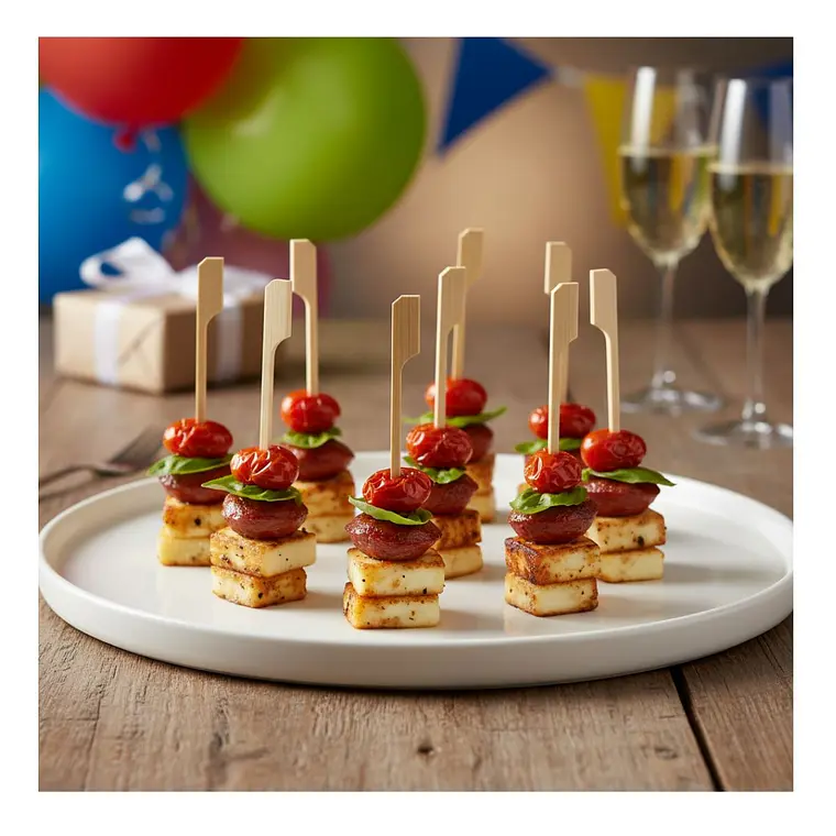Caja Brocheta | Pincho Banderita Bambú 12 (5000 Unidades) 6