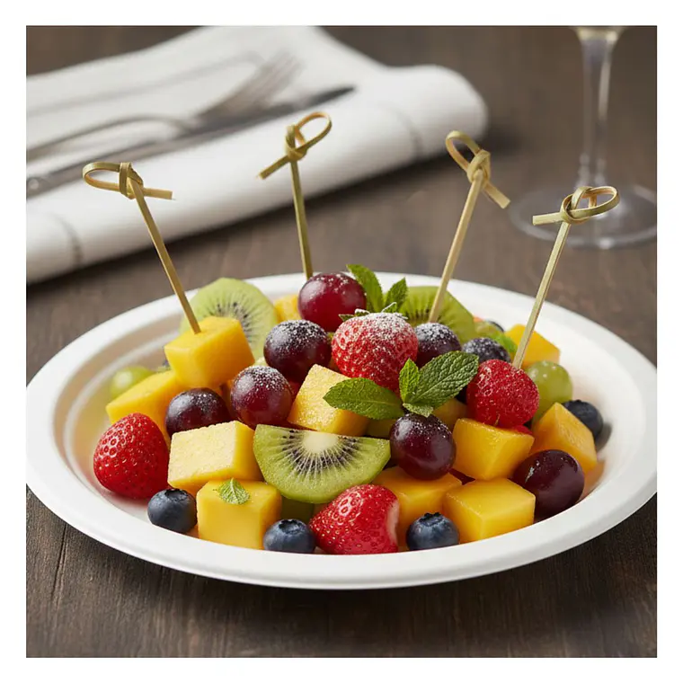 Caja Plato bagazo redondo blanco 18 cm (500 unidades) 3