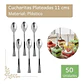 Cucharita Plateada Premium 11 cms  (paquete 50 Unid.) - Miniatura 1