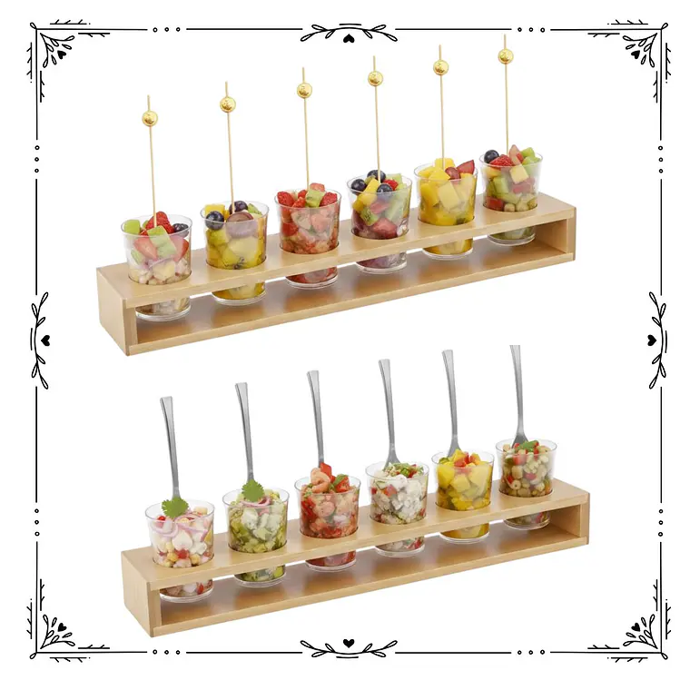 Soporte Recto Shots y Vasitos de degustaciones (6 Cavidades) 3