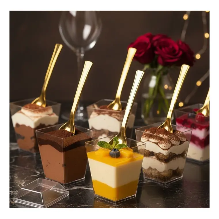 Cucharita Dorada Premium 11 cms  (paquete 50 Unid.) 7