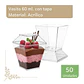 Pote Vaso Acrílico Plástico Con Tapa 60 Ml (50 Unidades) - Miniatura 1