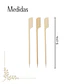 Brocheta | Pincho Banderita Bambú 9 cm  (paquete 100 Unid) - Miniatura 2