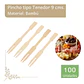 Pinchos Tipo Tenedor Bambú 9cm (paquete 100 Unid) - Miniatura 1