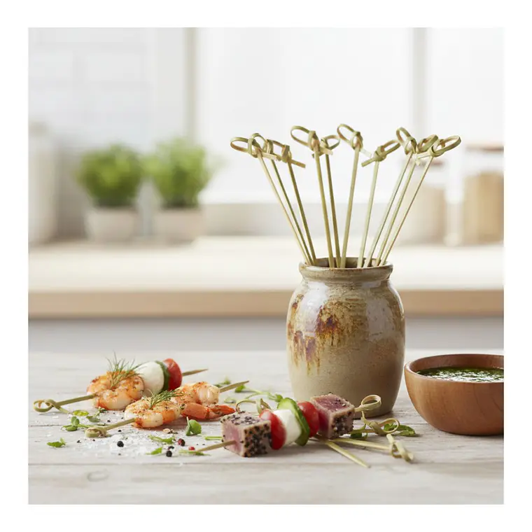 Brocheta | Pincho Bambú Nudo 18 cm (paquete 100 Unid) 4