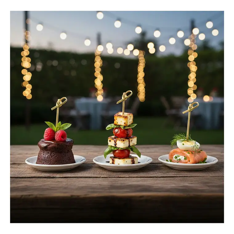 Brocheta | Pincho Bambú Nudo 18 cm (paquete 100 Unid) 5