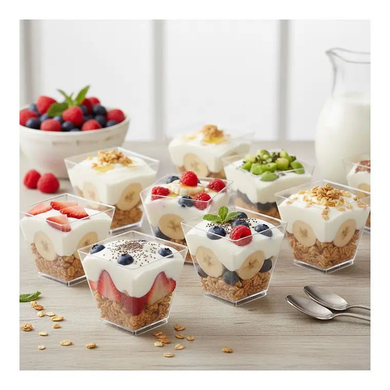 Pote Vaso Acrílico Plástico Sin Tapa 60 Ml (50 Unidades) 6