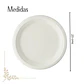 Plato bagazo redondo blanco 23 cm (50 unidades) - Miniatura 2