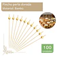 Brocheta | Pincho Perla Dorada 12 cm (paquete 100 Unid) - Miniatura 1