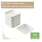 Plato cuadrado mediano Finger Food 10cm (paquete 50 unid.) - Miniatura 1