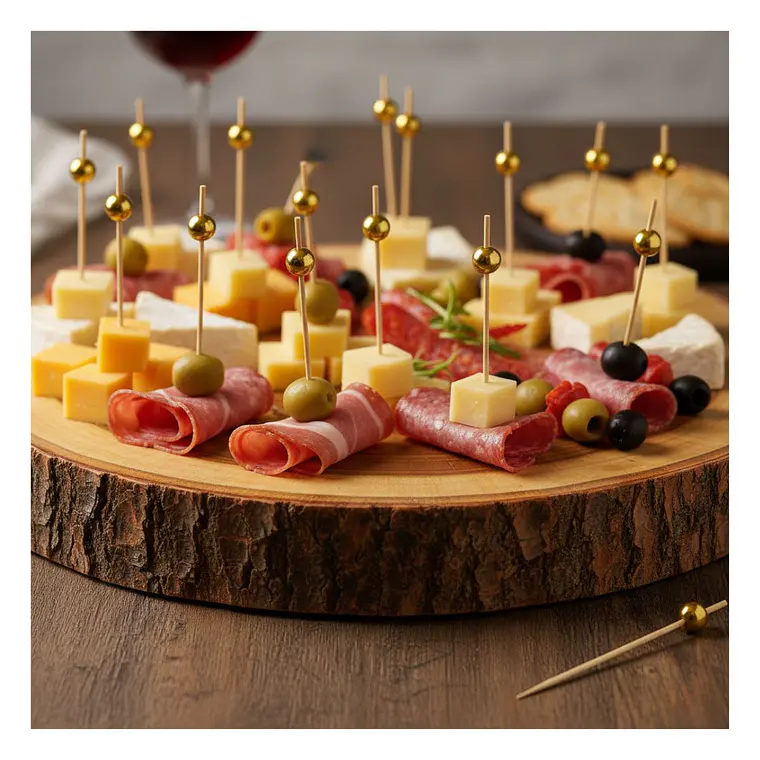 Brocheta | Pincho Perla Dorada 12 cm (paquete 100 Unid) 7