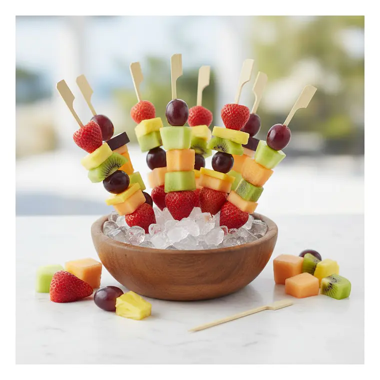 Brocheta | Pincho Banderita Bambú 25 cm (paquete 100 Unid) 6