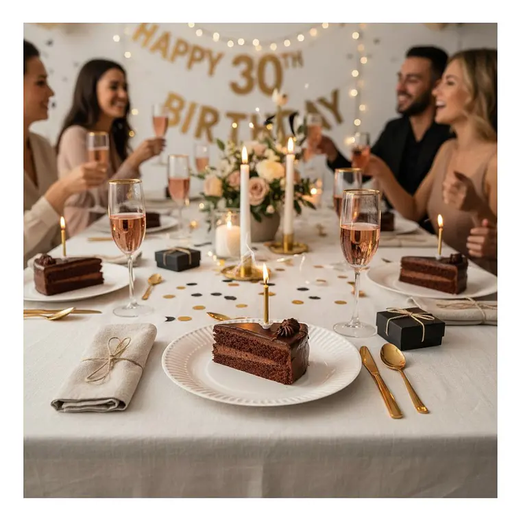 Plato cartón redondo blanco 18 cm (50 unidades) 6