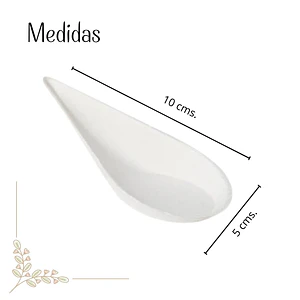 Caja Cuchara de Caña de Azúcar (Bagazo) 10 x 5 cm (500 unidades)